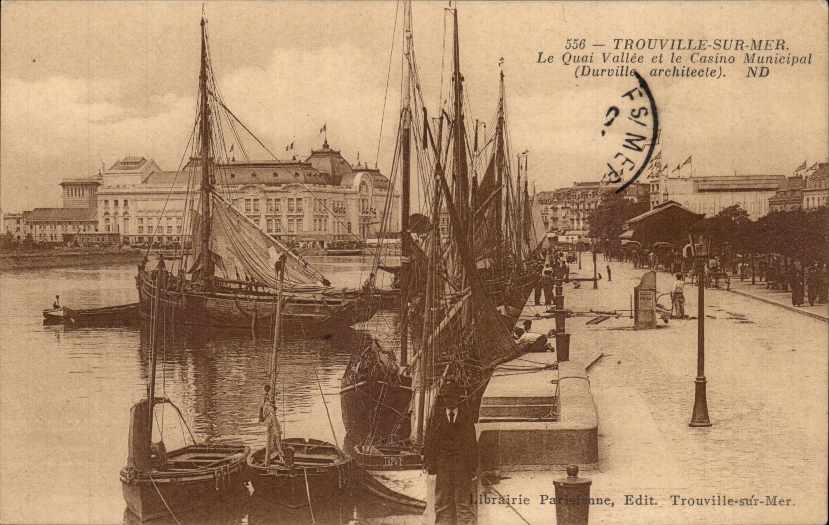 CPA Trouville La reine des plages Le quai Vallee et le casino municipal 