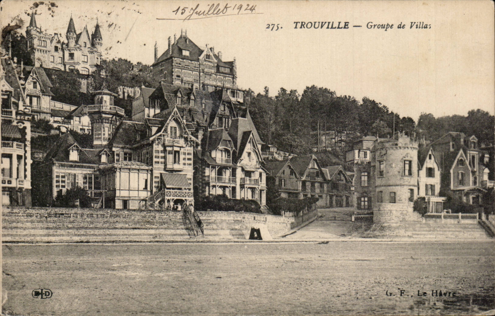 Trouville — Groupe de Villas — G. F., Le Havre