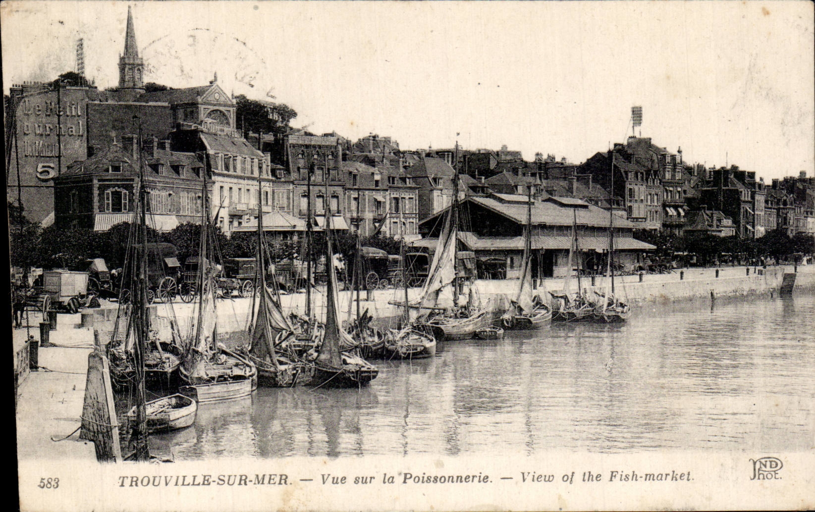 TROUVILLE-SUR-MER — Vue sur la Poissonnerie — JND Phot. — n° 583