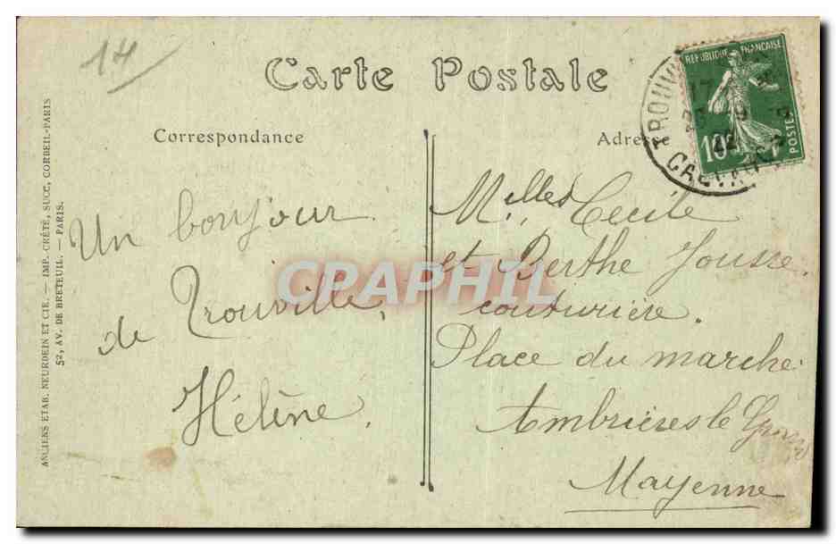 TROUVILLE-SUR-MER — Vue sur la Poissonnerie — JND Phot. — n° 583 — Rückseite