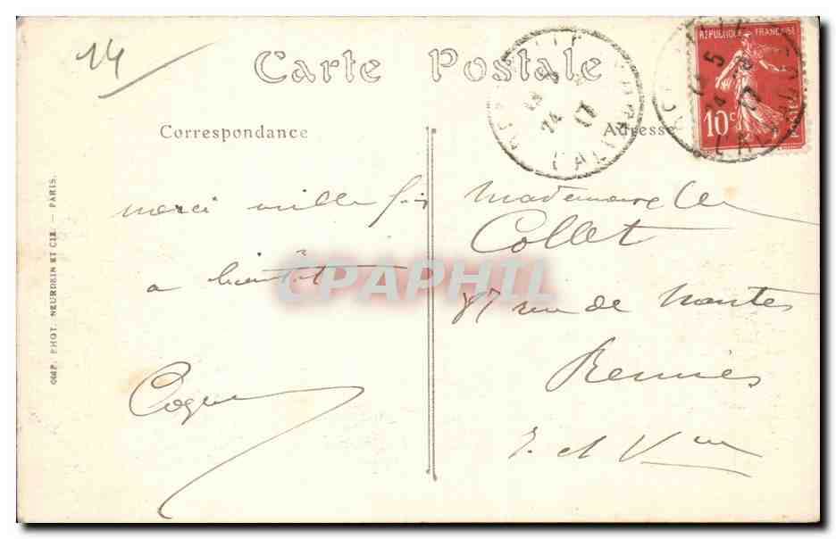 CPA Trouville Le port a maree haute — Verso
