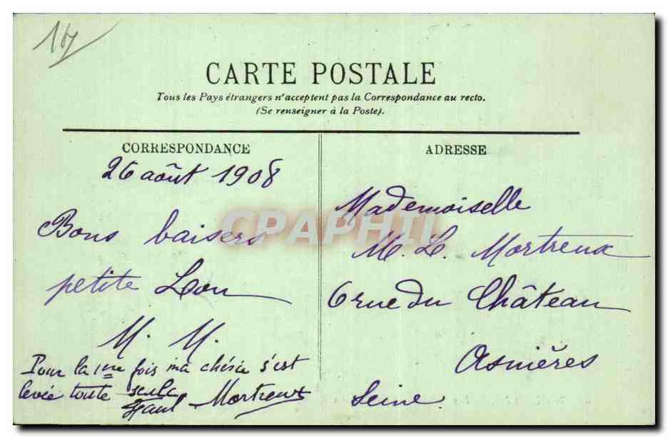 CPA Trouville Les planches et cabines de bains — Verso
