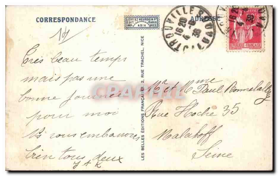TROUVILLE — Sortie du Bâteau du Havre — CAP — 646 — Rückseite