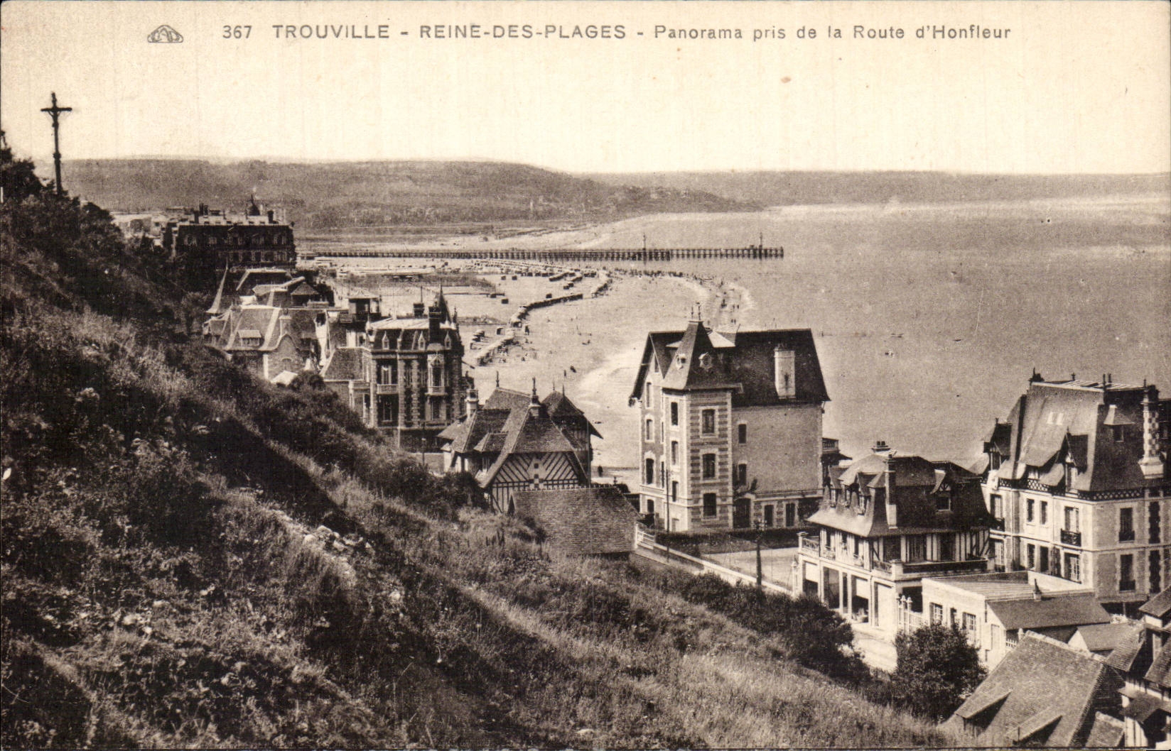 Trouville - Reine-des-Plages - Panorama pris de la Route d'Honfleur