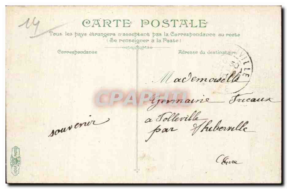 CPA Trouville Le bac a maree basse — Verso