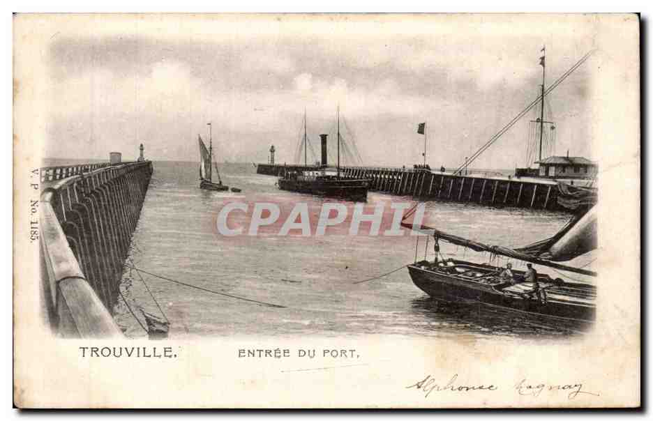 CPA Trouville Entree du port