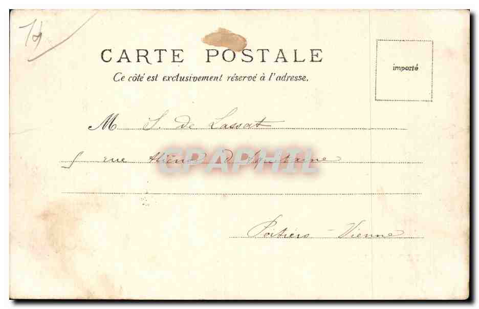 CPA Trouville Entree du port — Rückseite