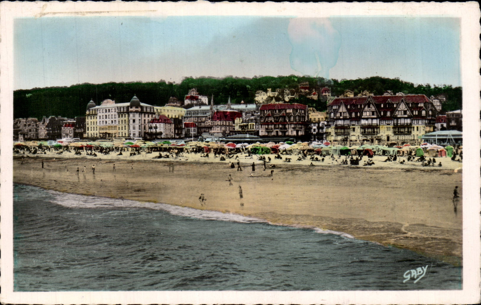 CPSM Trouville Deauville Les villas et la plage