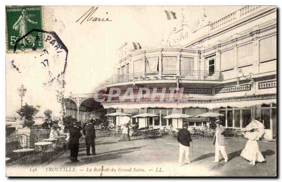 CPA Trouville La rotonde du grand salon