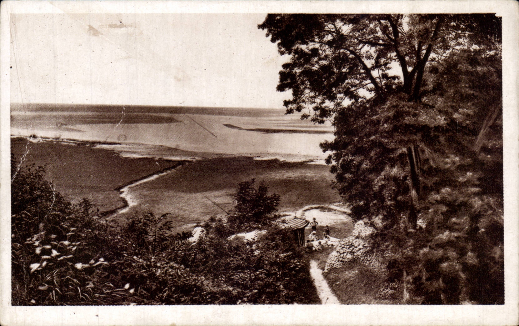 CPA St Valery sur Somme Le chenal vu de la tour