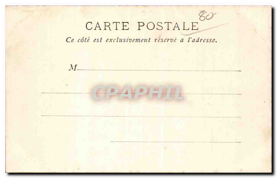 CPA Peronne Vue prise de la gare — Back