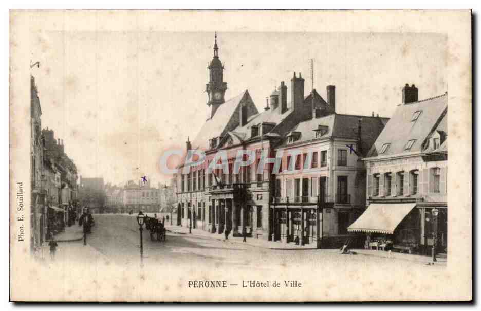 CPA Peronne L'hotel de ville