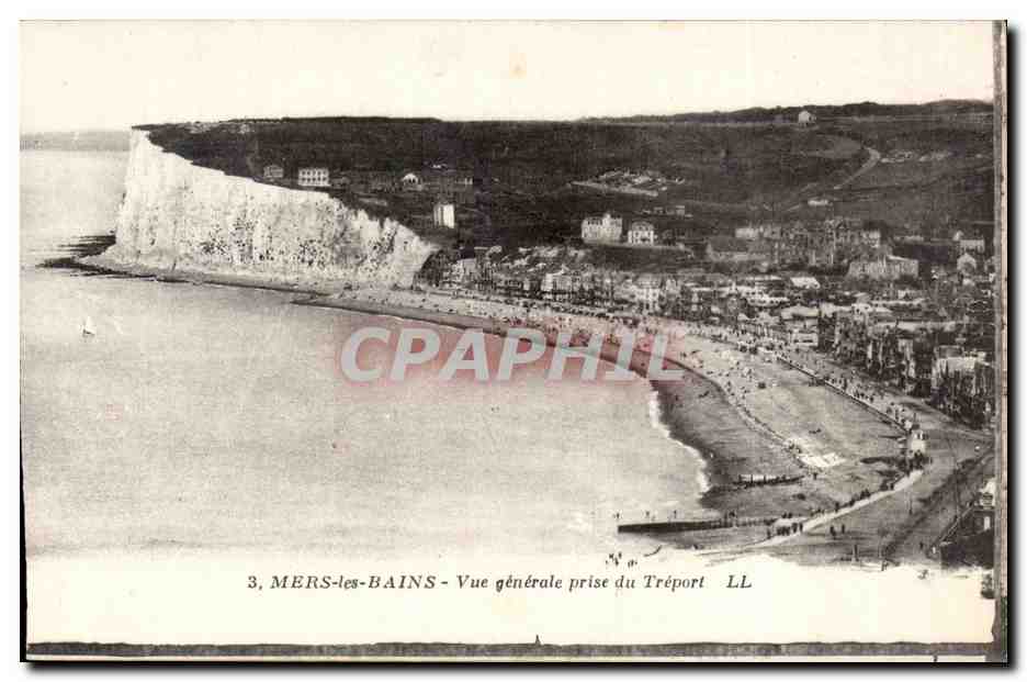 CPA Mers les Bains Vue generale prise du treport