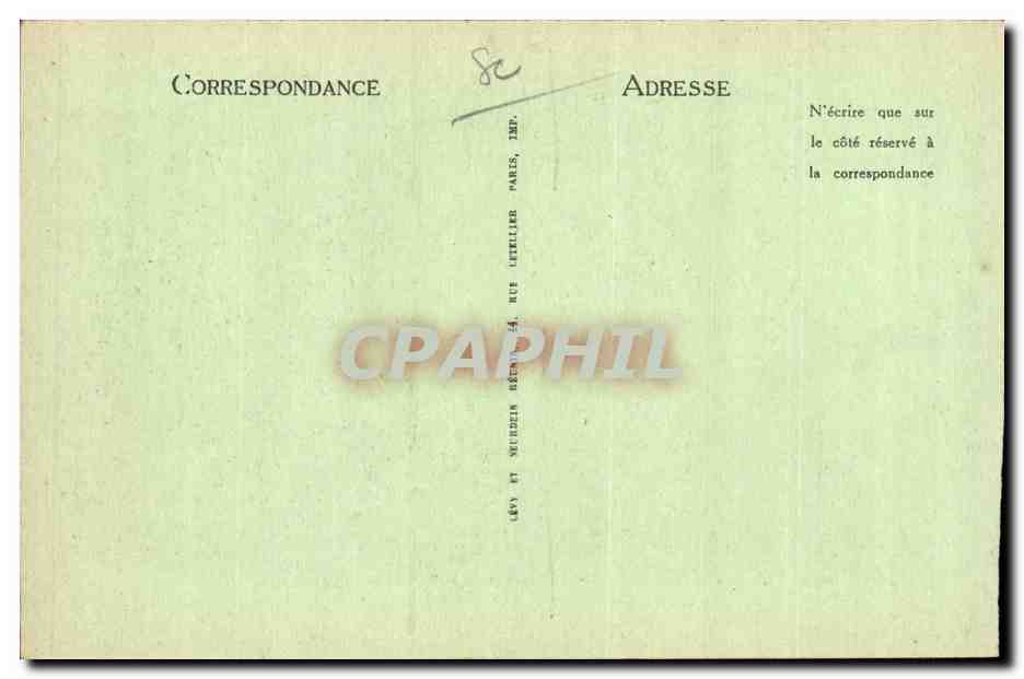 CPA Mers les Bains Vue generale prise du treport — Verso