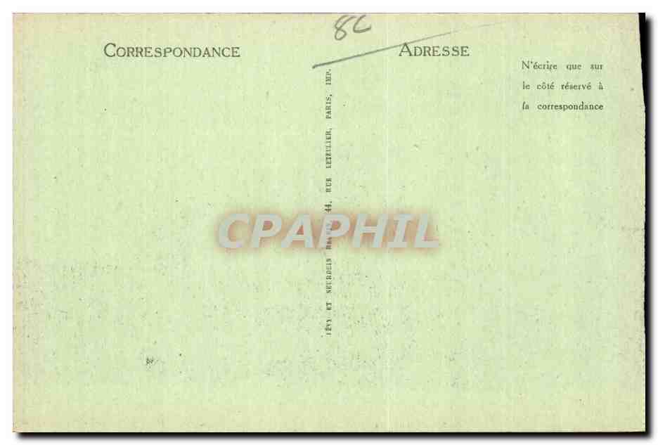 CPA Mers les Bains L'esplanade et les falaises — Verso