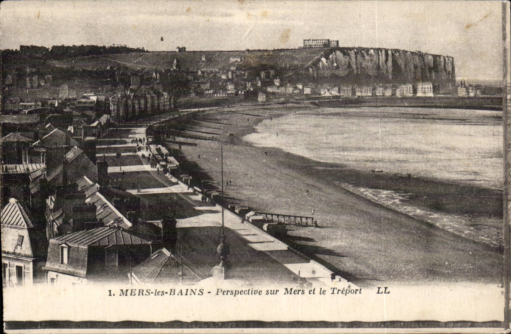 CPA Mers les Bains Perspective sur Mers et le Treport
