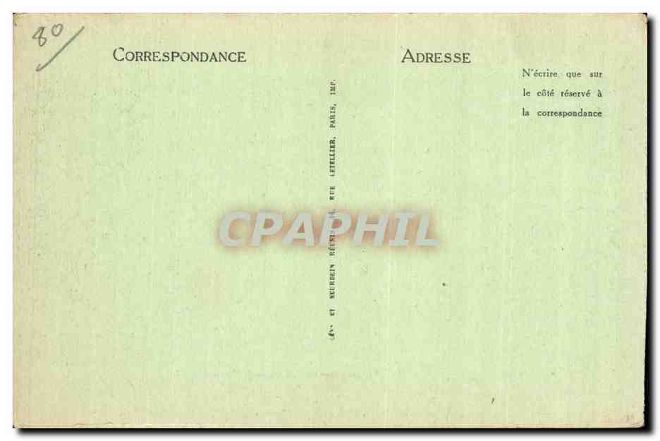 CPA Mers les Bains Perspective sur Mers et le Treport — Verso