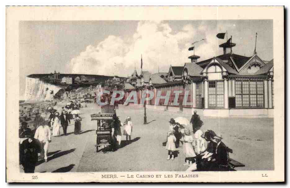 CPA Mers les Bains Le casino et les falaises