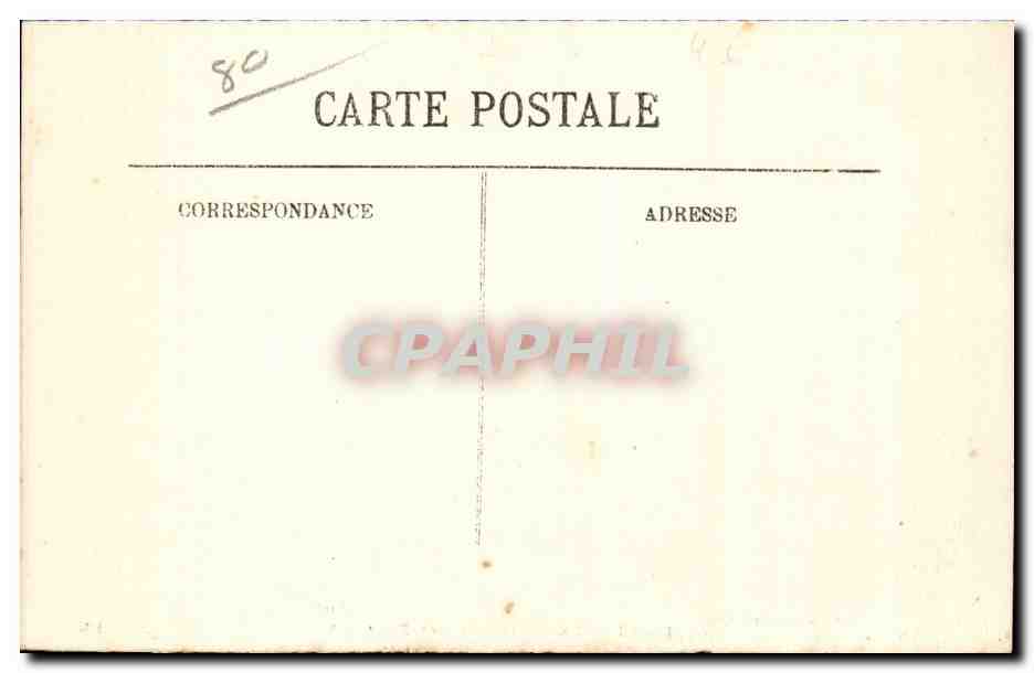 CPA Mers les Bains Le casino et les falaises — Verso