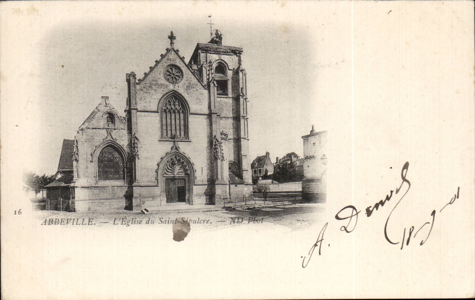 CPA Abbeville L'eglise de Saint Sepulcre