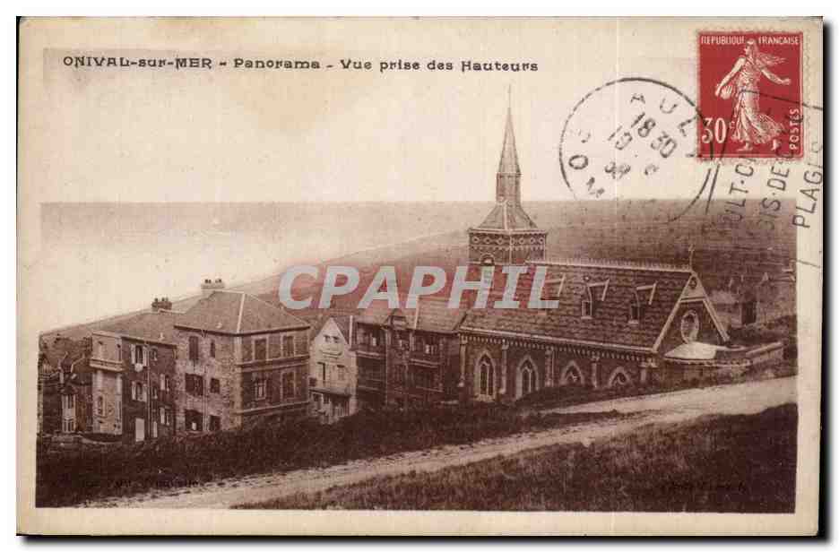 CPA Onival sur Mer Vue prise des hauteurs