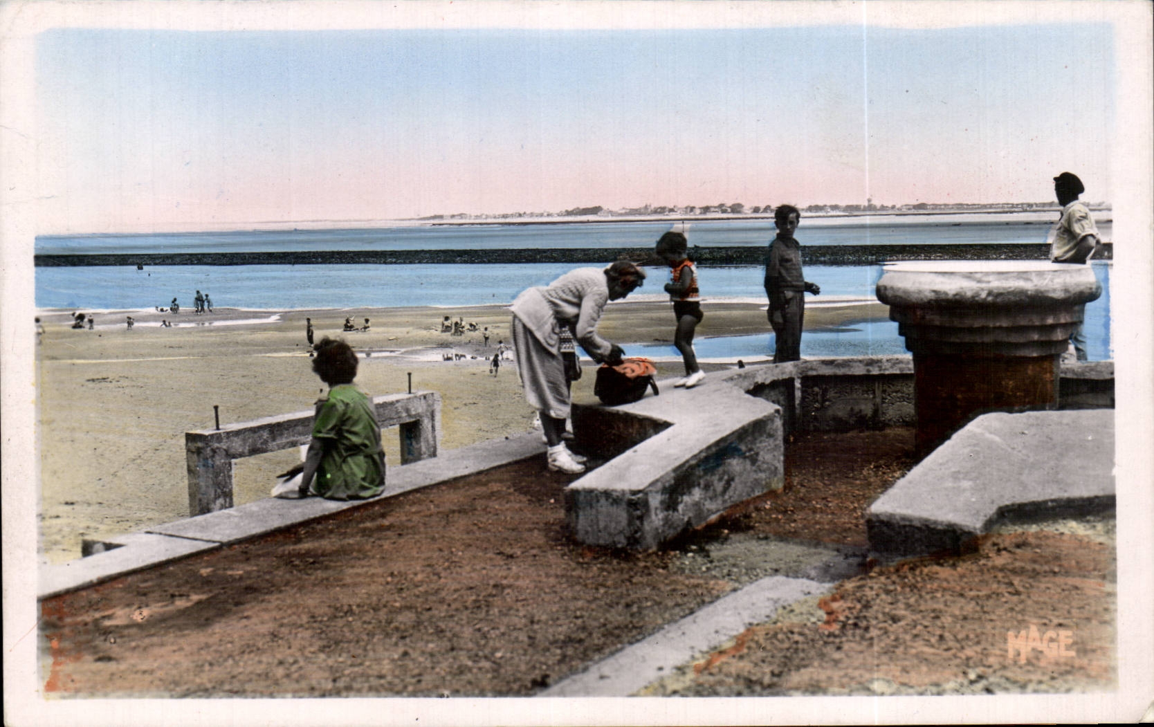 CPSM Saint Valery sur Somme La plage a maree basse