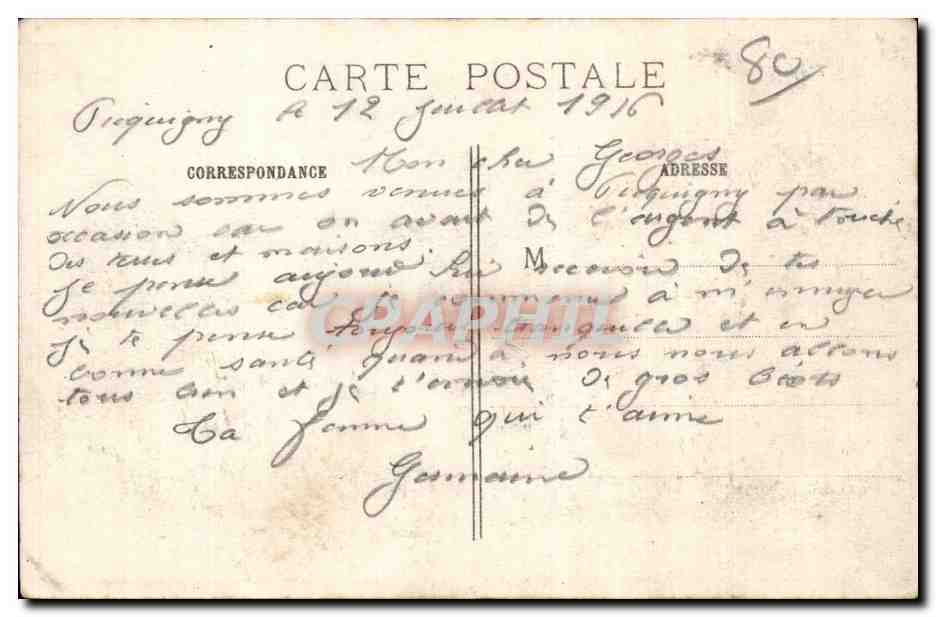 CPA La grande guerre 1914 1915 Le pont du chemin de fer a Pecquigny detruit par le genie francais — Rückseite