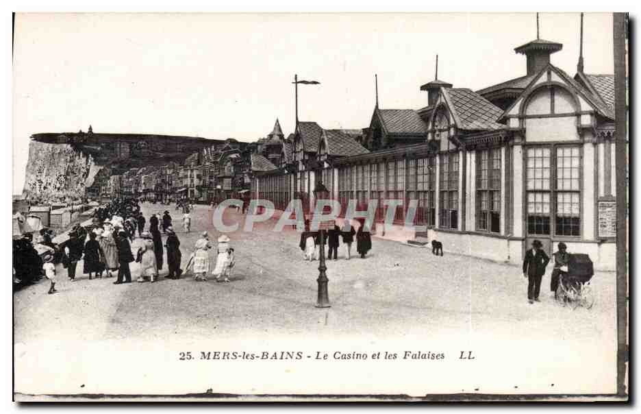 CPA Mers les Bains Le casino et les falaises