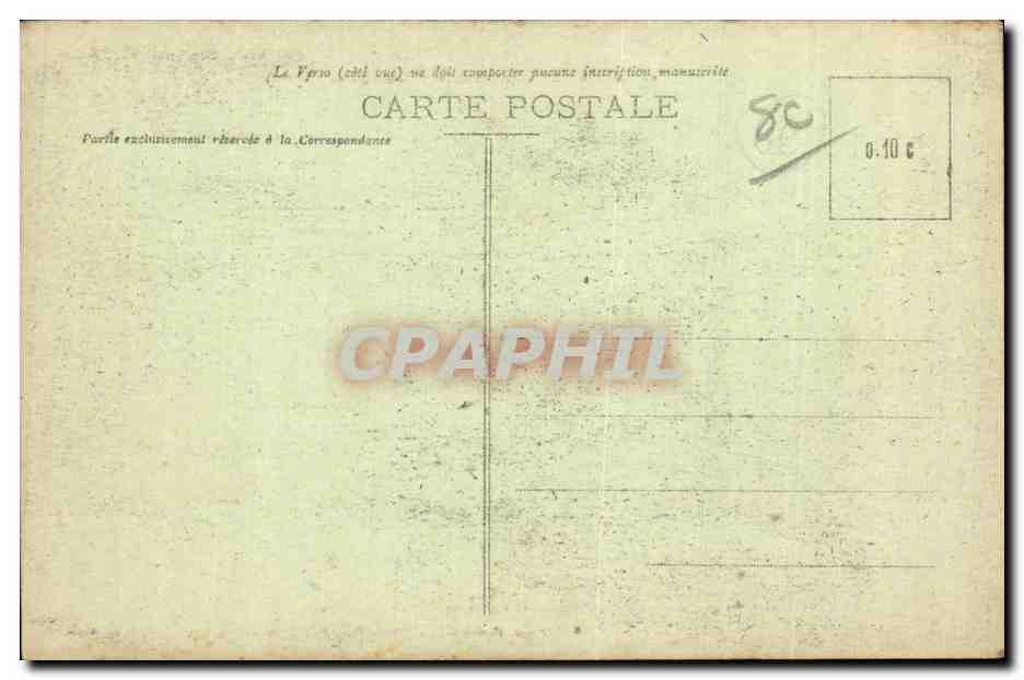 CPA Ault Le chemin des douaniers et les falaises (cote Treport) — Back