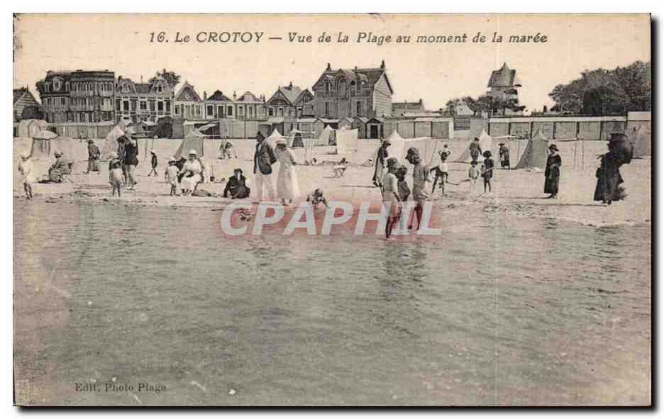 CPA Le Crotoy Vue de la plage au moment de la maree