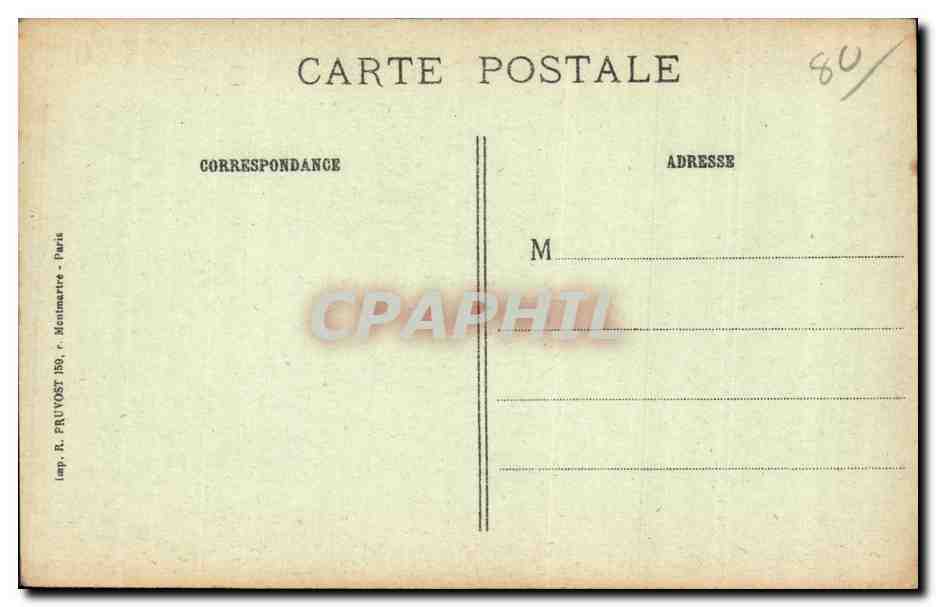 CPA Amiens Le tombeau de Jules Verne  — Rückseite