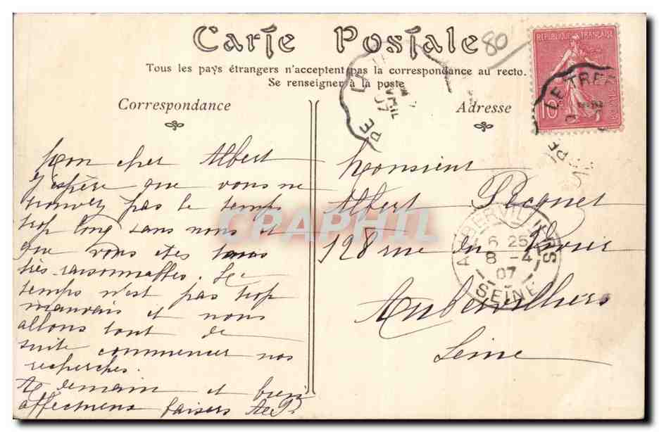MERS-LES-BAINS — The Beach — Unknown Publisher, No. 19 — Back