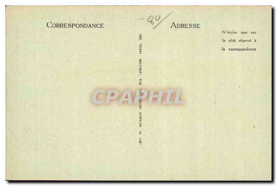 CPA Mers les Bains Vue generale prise du Treport — Verso