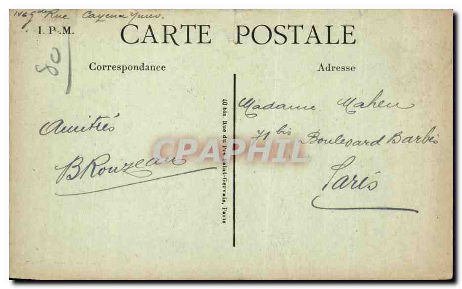 CPA Cayeux sur Mer La plage au reflux — Rückseite