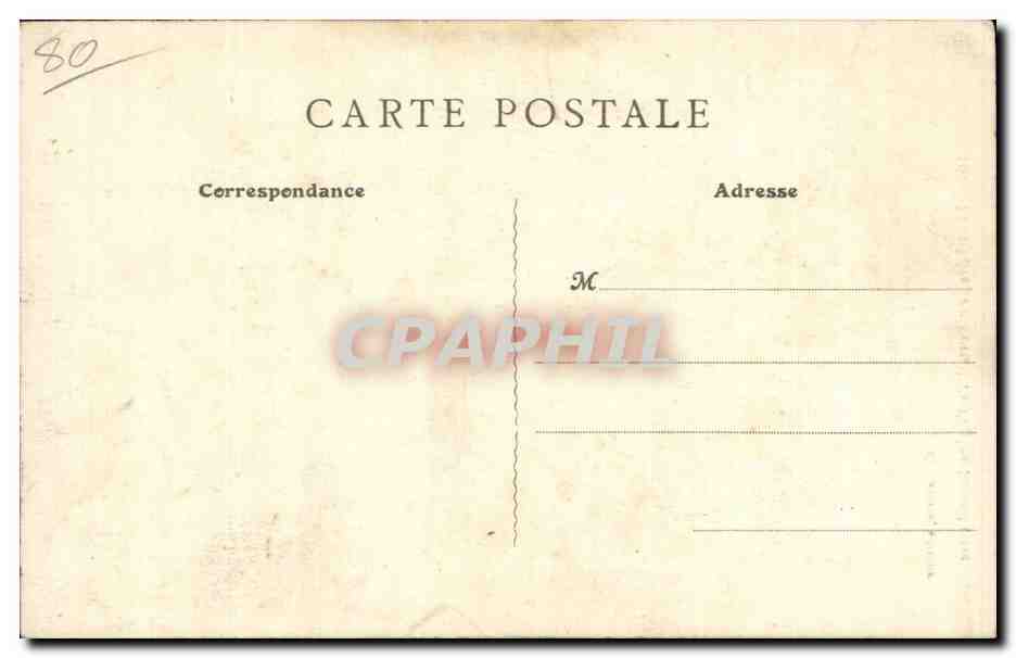 CPA Montdidier Portail de l'eglise Saint Pierre — Back