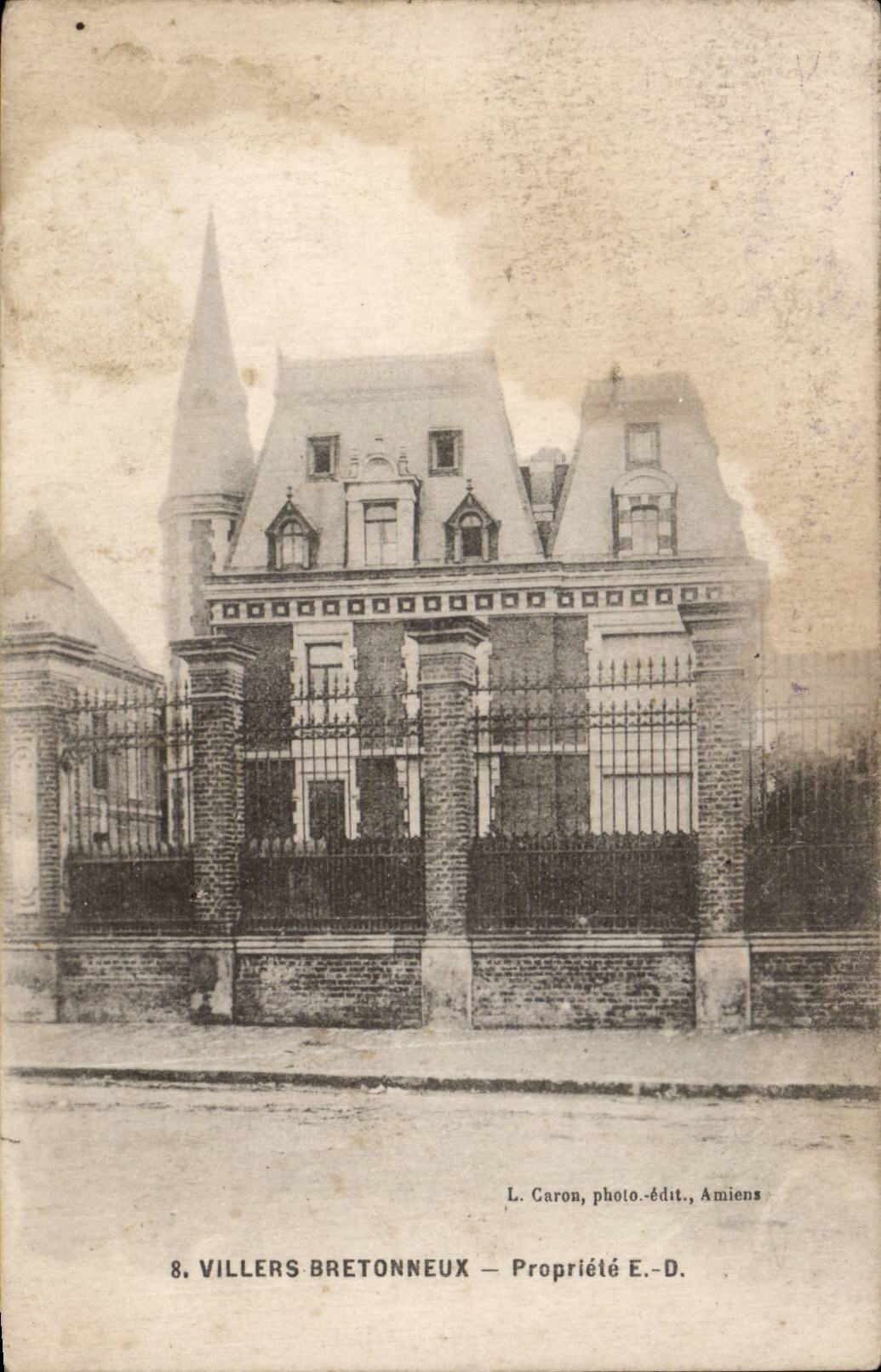 CPA Villers Bretonneux Propriete EF