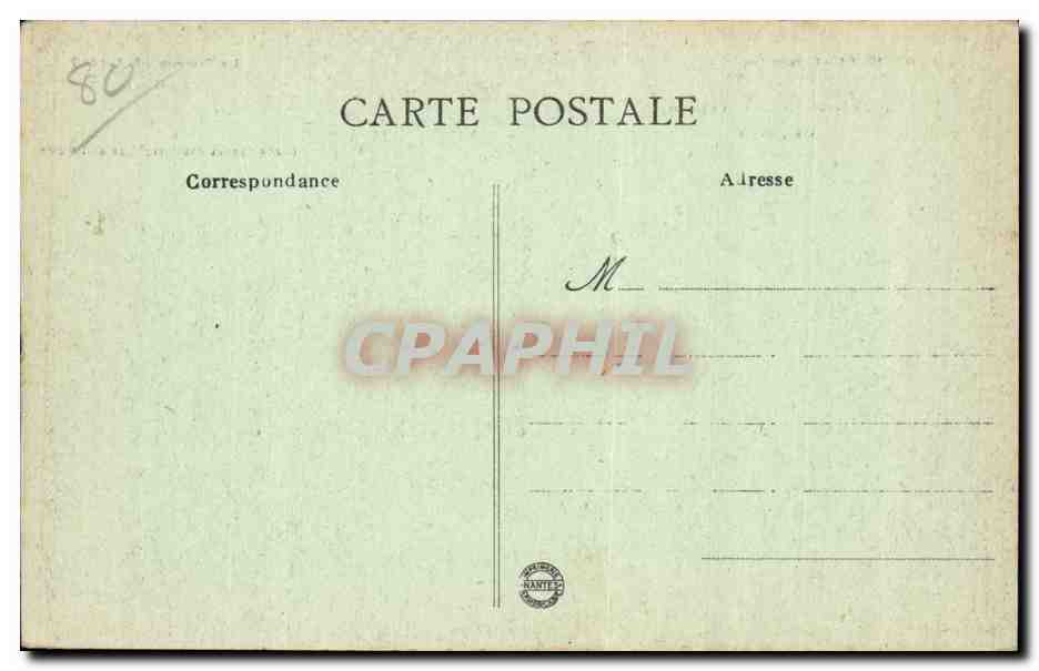 CPA Deniecourt Ce qui reste du chateau — Back
