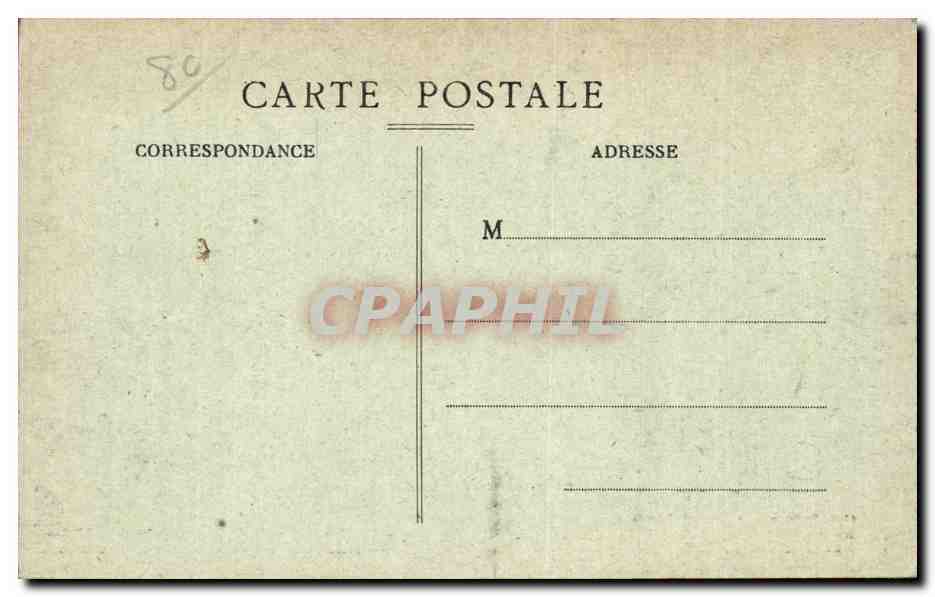 CPA Peronne La devastation allemande Interieur de l'eglise — Back