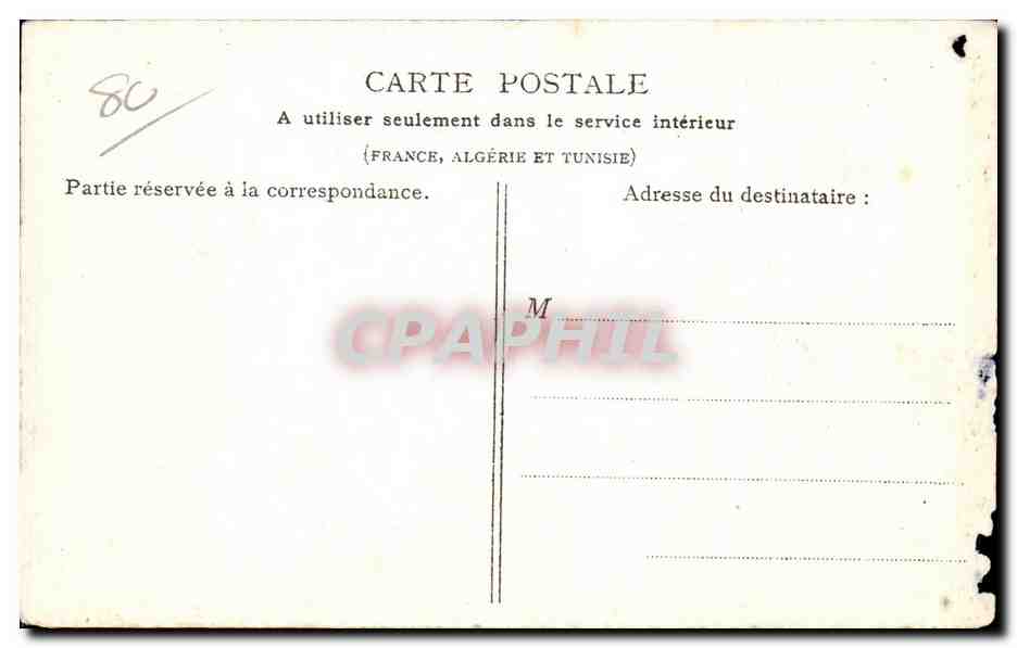 CPA Saint Valery sur Somme le pont levis et la gare — Back