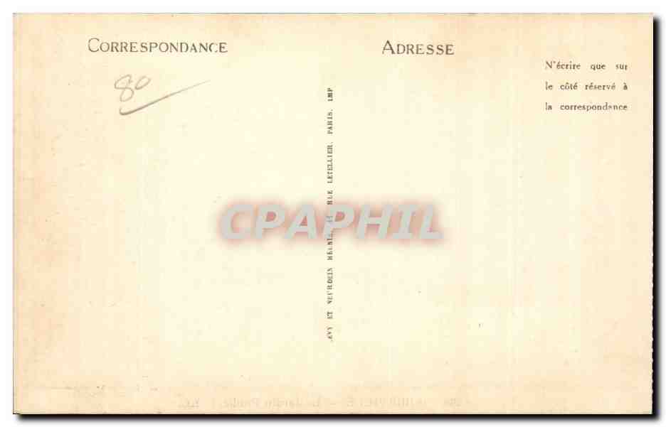 CPA Abbeville Place de l'amiral Courbet — Rückseite