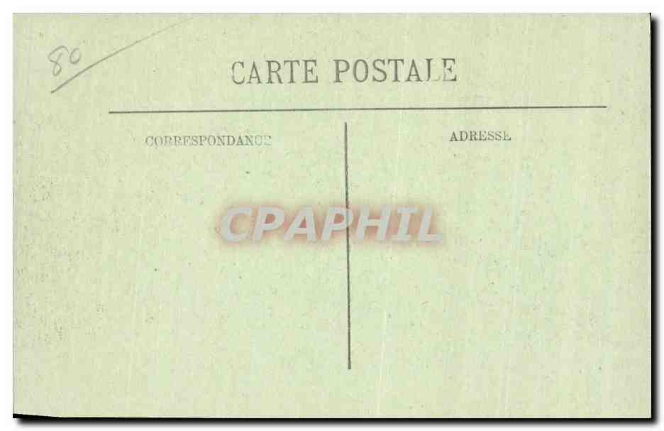 CPA Peronne Ecriteau allemand sur l'hotel de ville — Back
