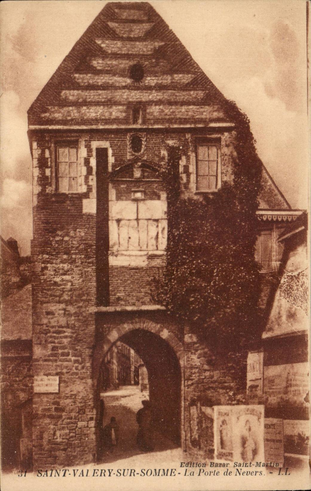 CPA Saint Valery sur Somme La porte de Nevers