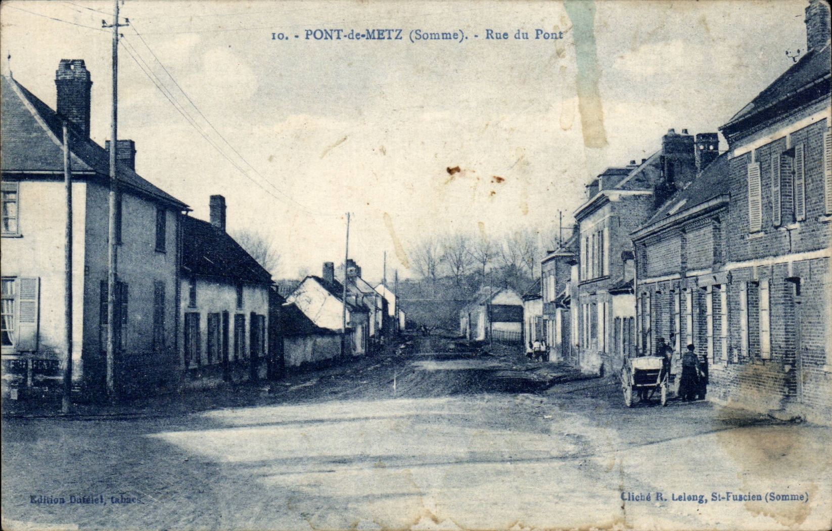 CPA Pont de Metz Rue du pont