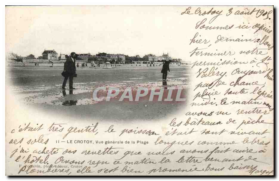CPA Le Crotoy Vue generale de la plage