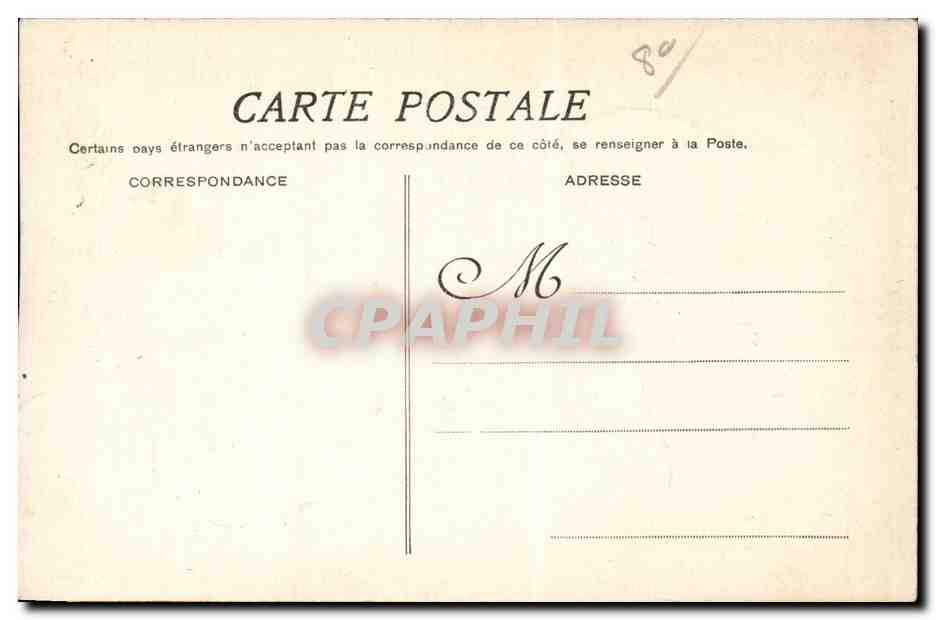 CPA Le Crotoy Le port a maree haute — Rückseite