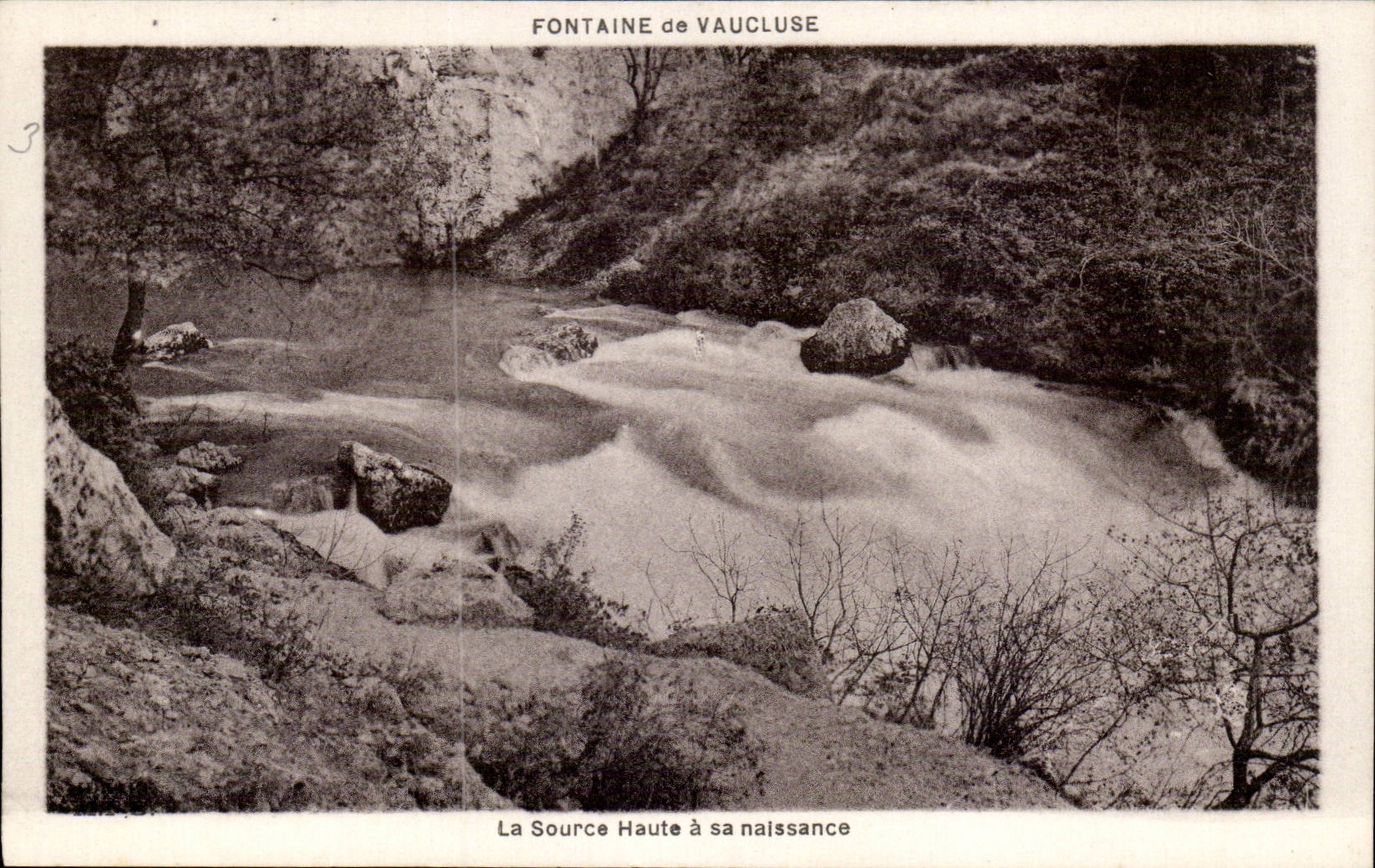 CPA Fontaine de Vaucluse La source haute a sa naissance