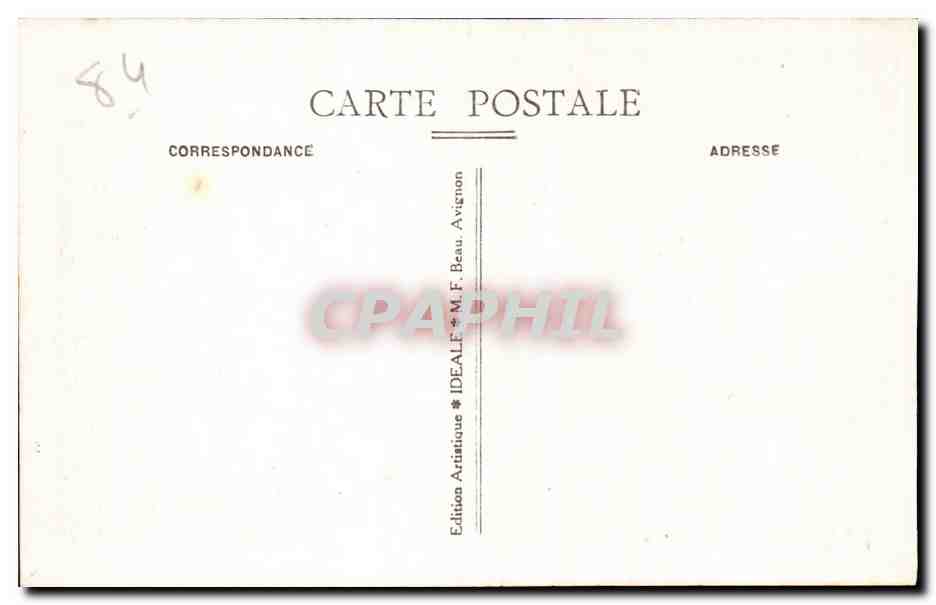 CPA Fontaine de Vaucluse La source haute a sa naissance — Rückseite