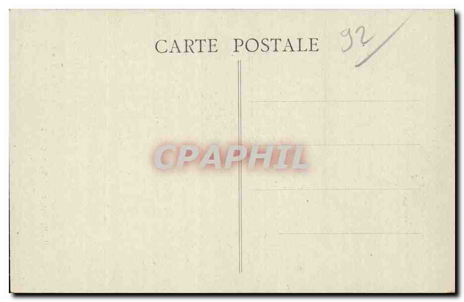 CPA Vue perspective de la future eglise de Puteaux — Rückseite