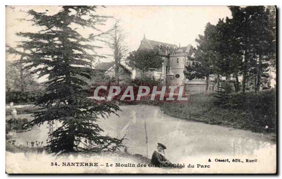 CPA Nanterre Le moulin des Gibets Cote du parc