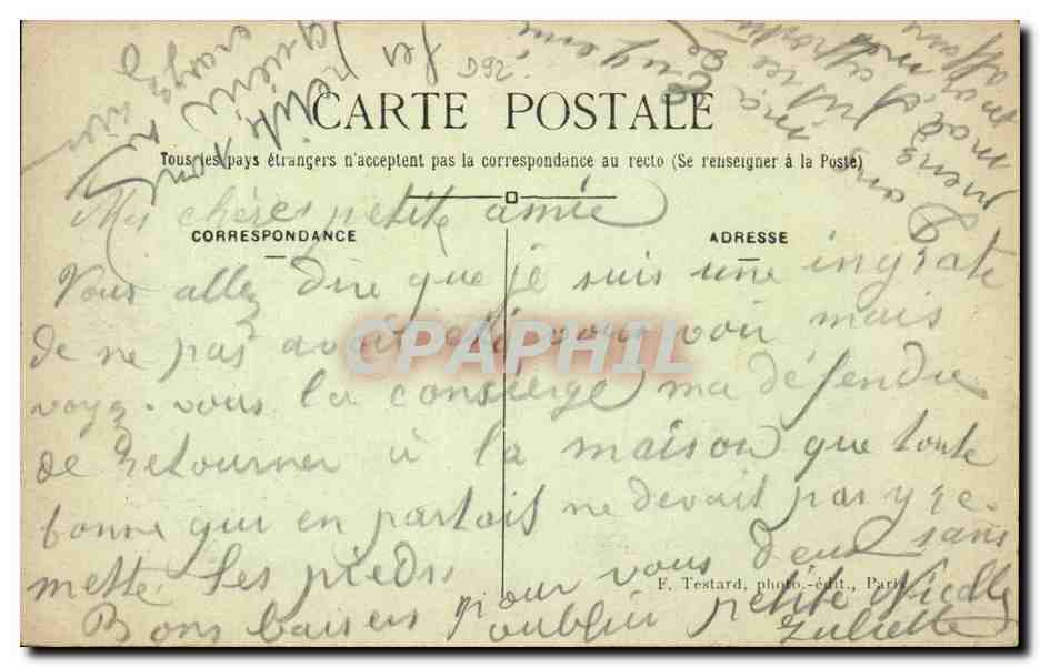 CPA Neuilly sur Seine L'eglise St Pierre — Rückseite